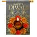 Ornament Collection Festival Diwali Celebration Double-Sided Garden Decorative House Flag Multi Color