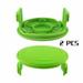 Trimmer Replacement Spools Cap Covers Compatible with Greenworks 21332 21342 24 Volt 40V 80V Cordless Weed Eater with 3411546A-6 Cap Covers Parts Auto-Feed String Edger (2Pack)