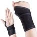 Wrist Brace Wrist Wraps Support Holding Adjustable Straps Fits for Carpal Tunnel Volleyball Badminton Tennis Basketball Weightlifting-For Women and Men Left and Right Hand Black