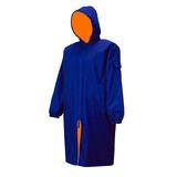 Adoretex Unisex Water Resistant Swim Parka for Adult and Kids (PK005C) - Royal/Orange - Youth-M