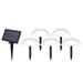 Welpettie 5Pcs Solar Ground Lights IP65 Waterproof Solar Garden Ground Lamps 5-In-1 Hemispherical Solar Lawn Lights Outdoor Solar Powered Landscape Light for Pathway Courtyard Patio Walkway