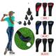 Golf Club Head Covers for Fairway Woods Driver Hybrids 3Pcs Long Neck Mesh Golf Club Headcovers Set Blue