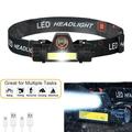 LED Headlamp Flashlight - Running Camping and Outdoor Headlight Headlamps - Head Lamp with Red Safety Light for Adults and Kids