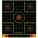 Atflbox 25pcs Splatter Adhesive Bullseye Fluorescent Yellow Shooting Target Stickers Range BB Gun Airsoft Rifles (12 x 13 )