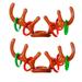 2PC Inflatable Rein-deer Hat Antler Ring Toss Holiday Party Game Toys