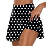 Womans Skorts HTNBO Skorts Skirts for Women Summer Athletic Elastic Waist Gradient Tennis Golf Skort