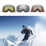 Yirtree 1 Set Snow Ski Goggles Double Layer UV Protection Adjustable Strap Winter Anti-Fog Snow Ski Glasses for Outdoor
