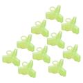 Uxcell Plastic Fishing Hook Bonnets Treble Hook Covers Fit for 1 2 3 Fluorescent Yellow 50 Pack