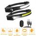 LED Headlamps Rechargeable 2 COB 230Â°Wide Beam Headlight with Motion Sensor Bright 5 Modes Lightweight Waterproof Head Lamp