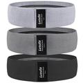 3pcs Workout Bands 3 Resistance Levels Soft Non-slip Loop Exercise Bands For Gym Sports Yoga