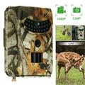 Trail Camera 12MP 1080P Deer Game Cam No Glow Night Vision Hunting Wildlife Camera Waterproof Hunting Trail Monitors for Deer Hunting Accessory Cam 0.2S Trigger Speed Time Lapse Field Camera