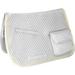 Derby Originals English Saddle Pad with Pockets for Trail Rides & Everyday Use - White