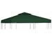 Dcenta 10 x10 Gazebo Replacement Canopy Top Cover with 2-Tier & 8 gGrommet 9.14 oz/ydÂ² Green