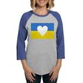 CafePress - Ukraine Heart Long Sleeve T Shirt - Womens Baseball Tee