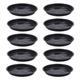 HES 10Pcs 10Sizes Plastic Round Shape Home Garden Flower Pot Planter Tray Saucers