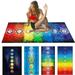 Yirtree Rainbow Chakra Yoga Mat Sunscreen Shawl Hippy Boho Gypsy 57.09 x 28.35