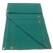 1PACK ZoroSelect 10P558 Tarp 8 x 10 ft 30 mil Polyester Coated Cotton Canvas Jade Green