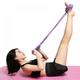 Multifunction Tension Rope 4-Tube Elastic Yoga Pedal Puller Resistance Band Natural Latex Tension Rope Fitness Equipment for Abdomen/Waist/Arm/Leg Stretching Slimming Training