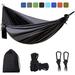 Hammock Lightweight Portable Parachute Nylon Hammock Set for Indoor and Outdoor Camping 2 Person