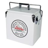Coors 14 qt. Hard-Sided Ice Chest Cooler White and Silver