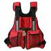 Adult Life Jacket Adjustable Multi Pocket Life Jacket Buoyancy Safe Sailing Kayak Canoeing Fly Fishing Water Sport Aid Vest