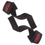 OHMY FIT Padded Cotton Power Lifting Straps for Weightlifting Deadlifting Powerlifting and Strength Training. Strong Wrist Straps for Men and Women.