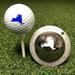 Tin Cup Golf Ball Custom Marker Alignment Tool (New York State)