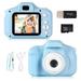 HAWEE Digital Camera for Kids - Mini Cartoon Rechargeable Video Camera with 2 Inch IPS Screen and 32GB SD Card for Boys Girls Gift