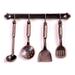 Mmucco 5Pcs/Set 1:12 Doll House Miniature Metal Kitchenware Dollhouse Model Cook Set