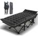 Lilypelle Folding Camping Cot for Adults Portable Sleeping Cot Folding Cot Rollaway Guest Bed with 3.3 inch 2 Sided Mattress and Carry Bag