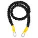 FitCord Body Sculpting Band Ultra Light (3lb Yellow) Stackable Covered Resistance Bands with Handle Options for Beginner Fitness Level Exercises