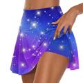 symoid Women Yoga Capris Pants- Print Casual Summer Skinny Sports Stretch Tennis Shorts Pants L