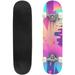 Retro vintage 80s or 90s fashion style abstract seamless pattern Outdoor Skateboard Longboards 31 x8 Pro Complete Skate Board Cruiser