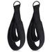 2PCS Double Loop Straps Feet Fitness Equipment Straps Yoga Double Loop Straps Padded D-Ring Ankle Strap