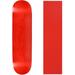 Skateboard Deck Pro 7-Ply Canadian Maple STAINED RED With Griptape 7.5 - 8.5