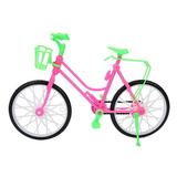 Girls Miniature Bicycle with Basket Plastic Simulation Mountain Bike Toy Decoration Small Bicycle