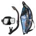 TUSA Sport Adult Liberator Mask and Snorkel Combo Black