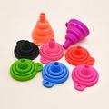 YJ.GWL Funnel Set Foldable Funnel Pack of 4 Silicone Funnels for Kitchen and Household Water Bottles Oil Liquids and Powders