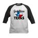 CafePress - God Bless Texas Baseball Jersey - Kids Cotton Baseball Jersey 3/4 Sleeve Shirt