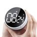 Round Rotary Digital Timer Pack of 1 Stopwatch LED Studying Meditation Countdown Kitchen Gadget