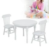 High Quality Doll House Table Doll House Table Chairs For Kids White Round Dinning Table Chairs