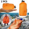 EQWLJWE 2pcs Outdoor Hiking Hiking Camping Travel Survival Sleeping Bag Waterproof Cold Camping and Hiking Supplies Holiday Clearance