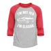 Shop4Ever Men s I m Not Old I m Classic Raglan Baseball Shirt XXX-Large Heather Grey/Red