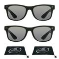 proSPORT Reading Sunglass Full Sun Reader Men Women Black 2 Pairs NOT BIFOCAL