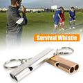 Archer 2Pcs Aluminium Alloy Emergency Whistle Mini Compact High Decibel High-frequency Survival Whistle for Outdoor