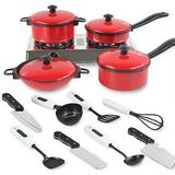 Toys for Boys and Girls 3-6 Years CreativeArrowy Pretend Play Toy Kitchen Set Toy Food Cookware Playset Steam Pressure Pot Role Play Toys for Kids