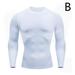 Men s Sports Tight Long Sleeve Fitness Clothes Quick Dry Stretch Running T-Shirt Compression Basketball Riding Fitness Sports Training Clothes X0Q3