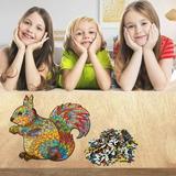 TUTUnaumb 2022 Winter Toys Wooden Puzzle Unique Shape Pieces Animal Gift For Adults And Kids 200 Pieces-Multicolor