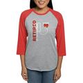 CafePress - Retired Nurse Heart Women s Baseball T Shirt - Womens Baseball Tee