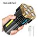 Dicasser 5 Heads Strong Light LED Flashlight with COB Side Light 1/2/3/4/5Pack Outdoor Camping Hunting Torch Light